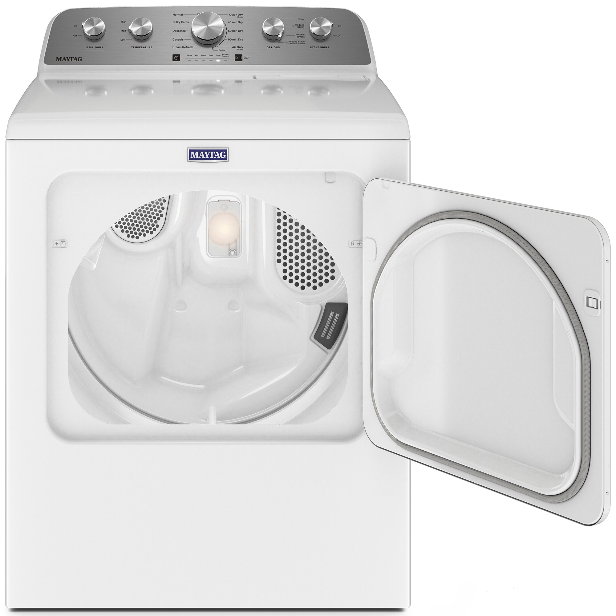 Maytag 29 in. 7.0 cu. ft. Electric Dryer with 10 Dryer Programs, 4 Dry Options & Wrinkle Care - White, White, hires