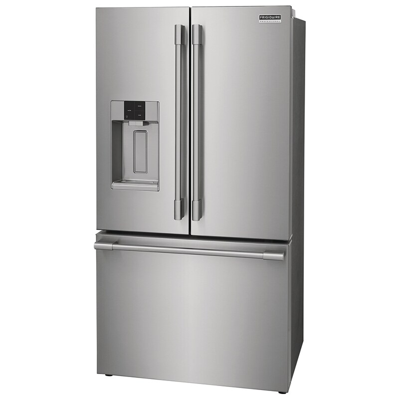 Frigidaire Professional 36 in. 22.6 cu. ft. Counter Depth French Door Refrigerator with Ice & Water Dispenser - Stainless Steel, , hires