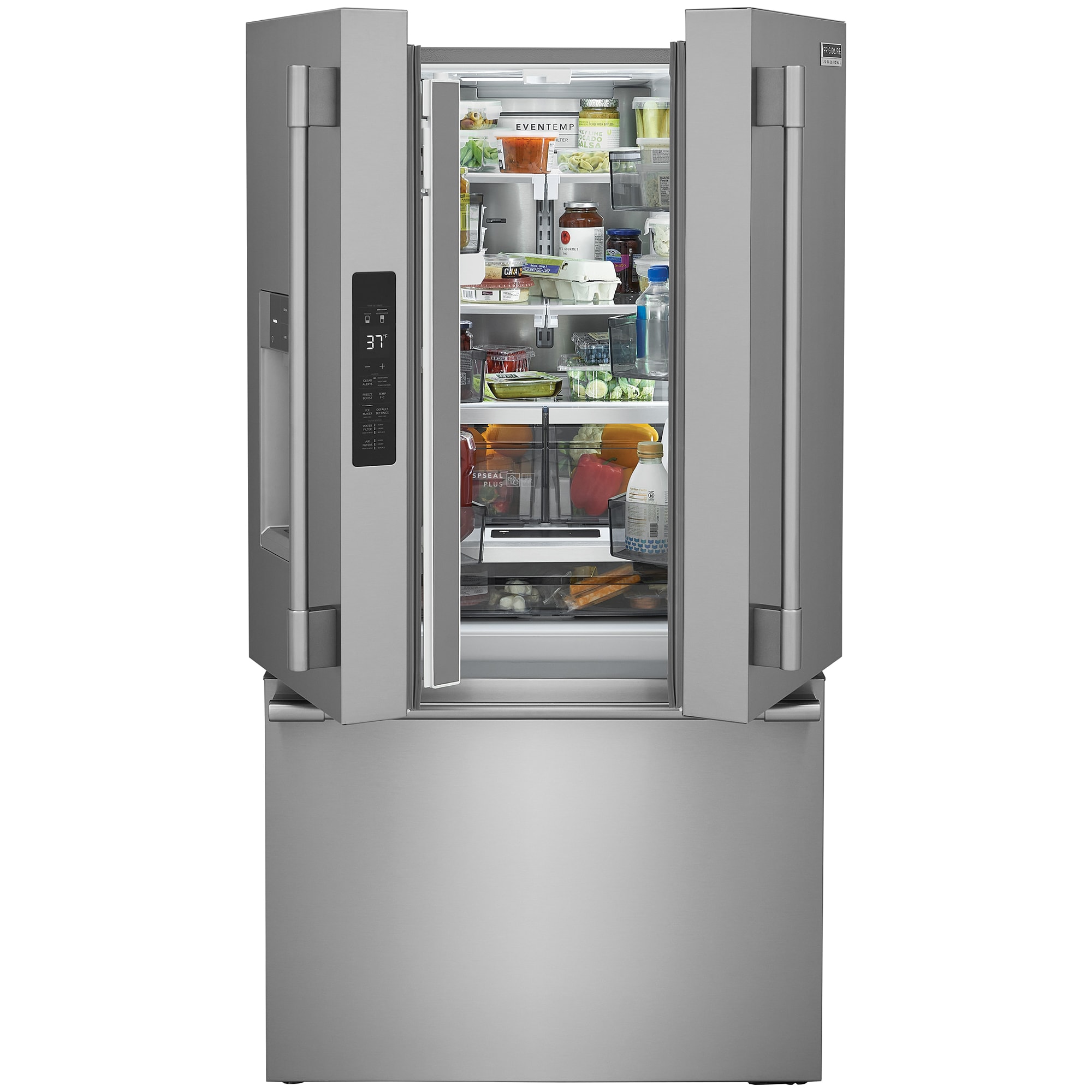 Frigidaire Professional 36 in. 27.8 cu. ft. French Door Refrigerator with Ice & Water Dispenser - Stainless Steel, , hires