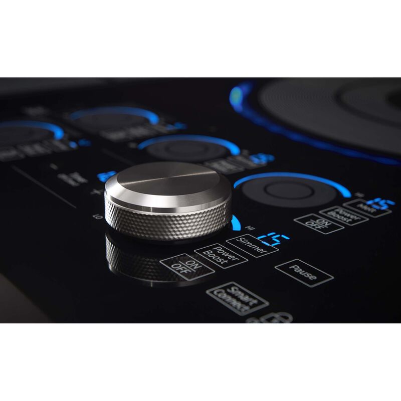 Samsung 36 in. 5-Burner Smart Induction Cooktop with Simmer Burner & Power Burner - Stainless Steel, , hires