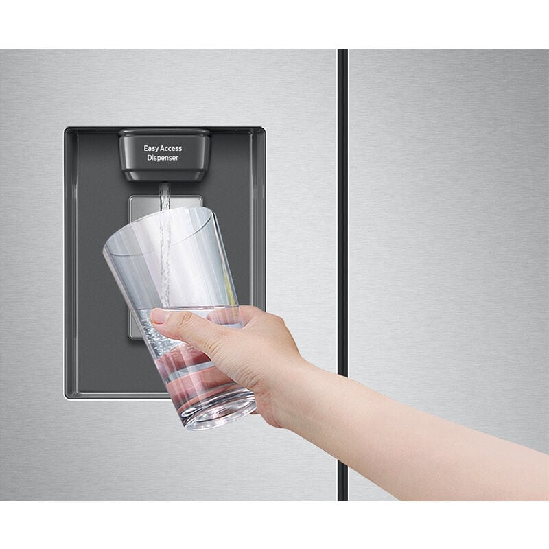 Samsung 30 in. 22 cu. ft. Smart French Door Refrigerator with Water Dispenser - Fingerprint Resistant Stainless Steel, Fingerprint Resistant Stainless, hires