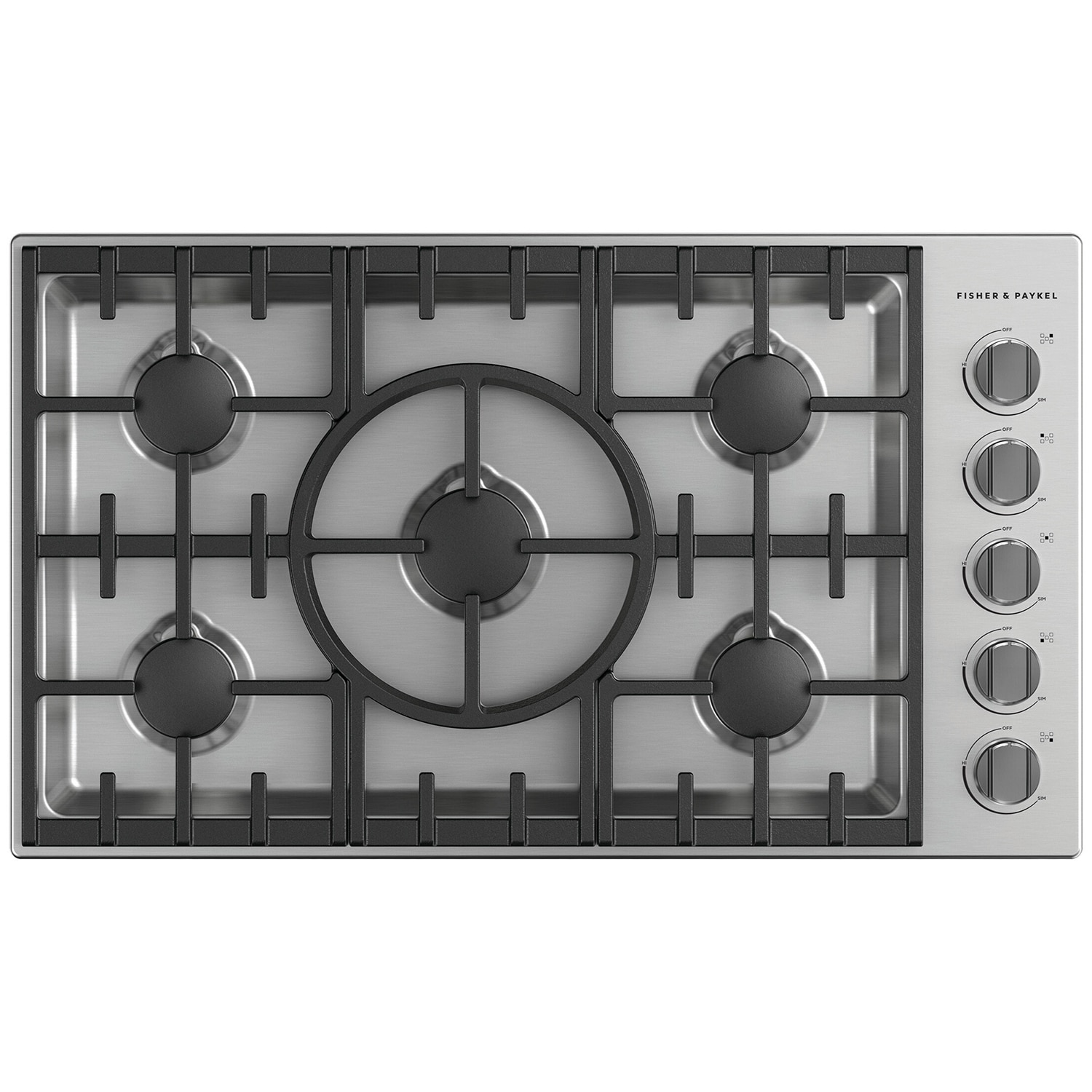 Fisher & Paykel Series 9 36 in. Gas Cooktop with 5 Sealed Burners