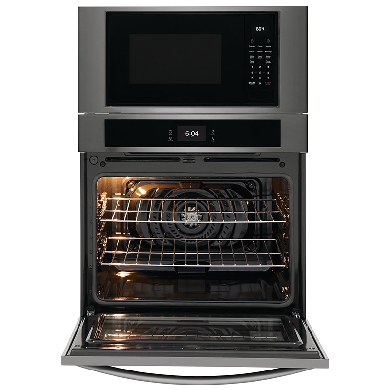 Frigidaire 30 in. 6.9 cu. ft. Electric Microwave/Wall Oven Combo with Standard Convection & Sensor Cooking - Black Stainless, Black Stainless, hires