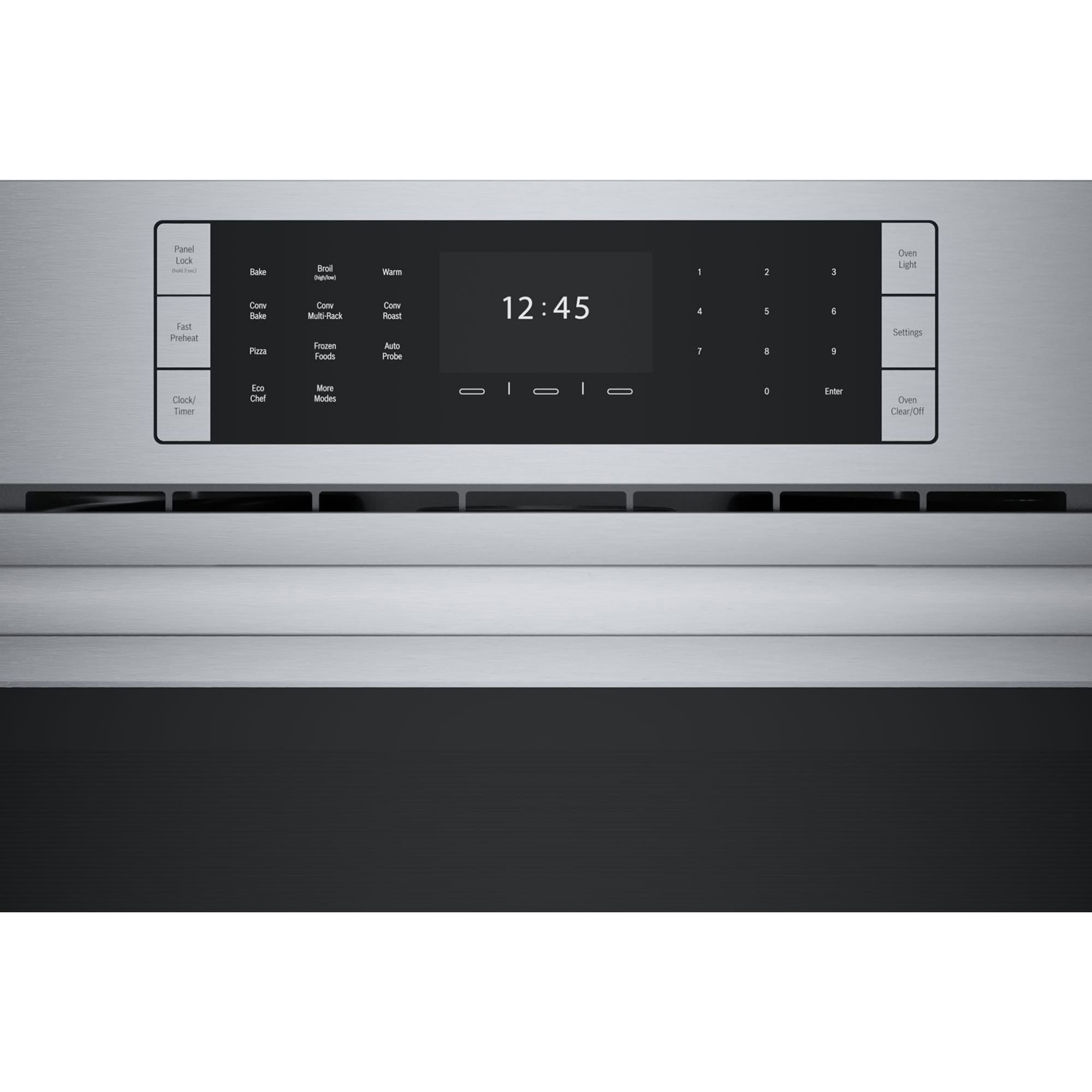 Bosch Benchmark Series 30 in. 4.6 cu. ft. Electric Single Wall Oven with True European Convection - Stainless Steel, , hires