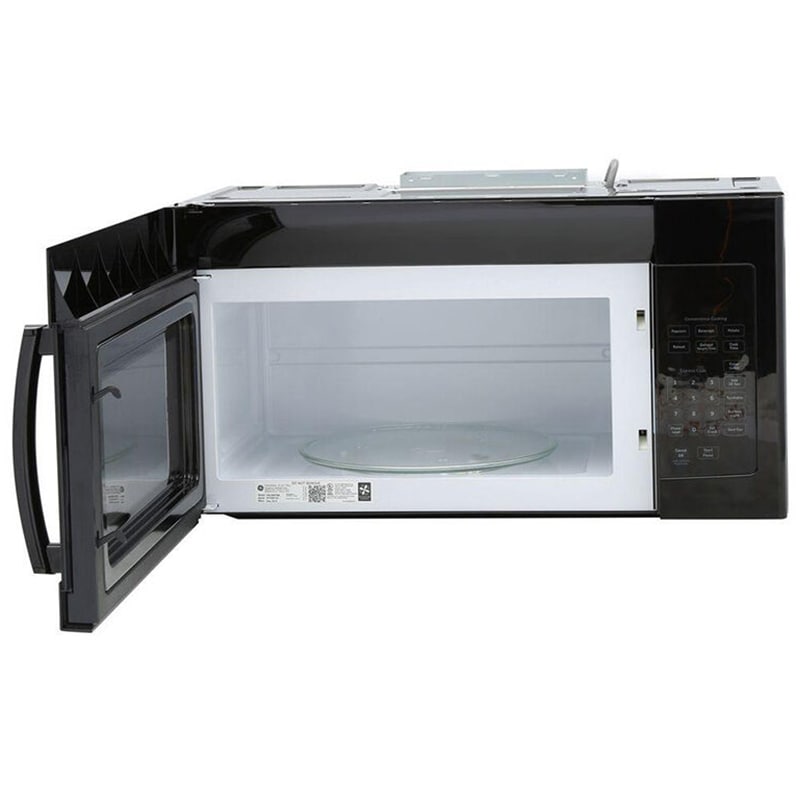 GE 30 in. 1.6 cu. ft. 1000W Over-the-Range Microwave with 300 CFM - Black, Black, hires