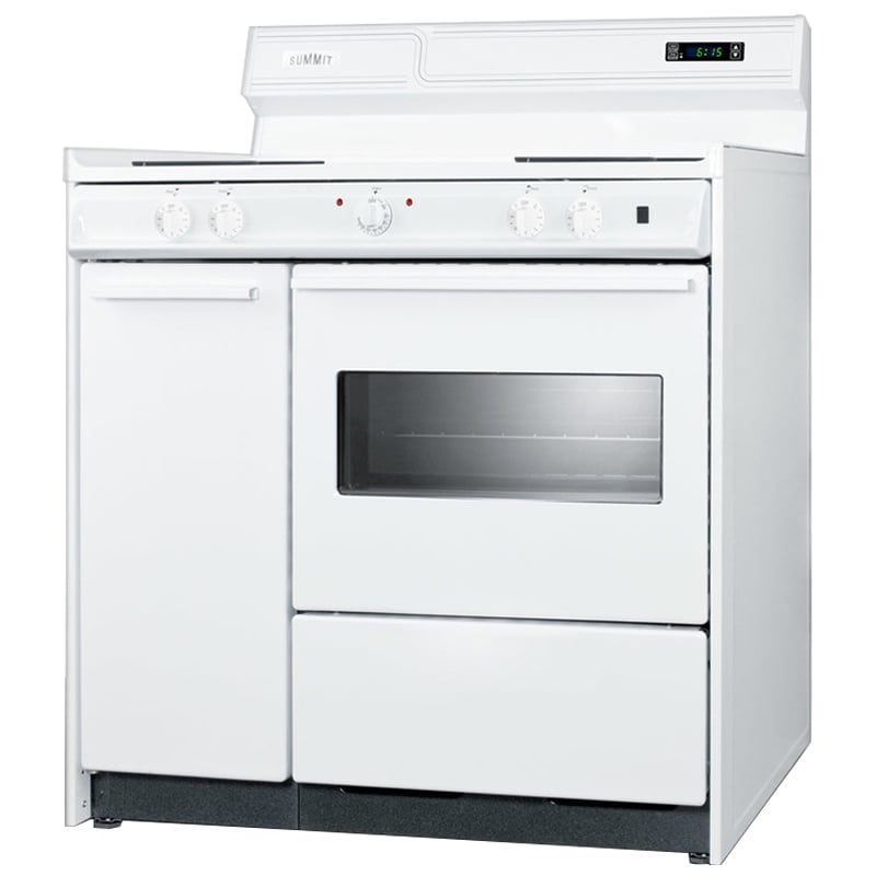 Summit 36 in. 2.9 cu. ft. Electric Range with Coil Burners - White, , hires