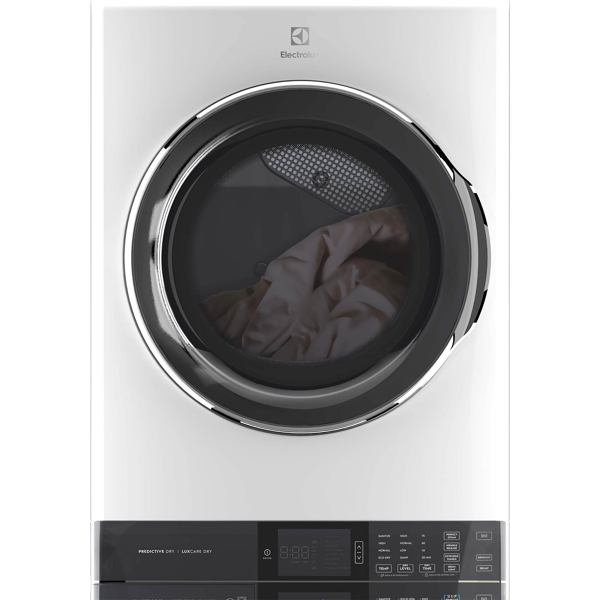 Electrolux 27 in. 4.5 cu. ft. Gas Front Load Laundry Center with LuxCare Dry, Optic Whites Cycle, Sensor Dry, Sanitize & Perfect Steam Cycle - White, White, hires