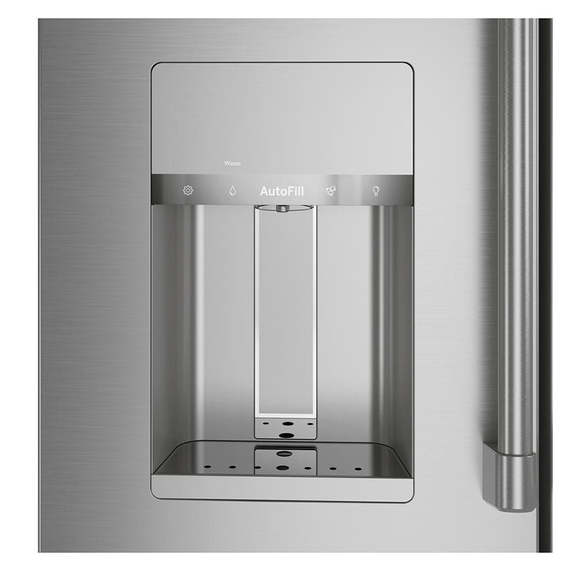 Cafe 36 in. 27.8 cu. ft. Smart 4-Door French Door Refrigerator with Ice & Water Dispenser - Stainless Steel, Stainless Steel, hires