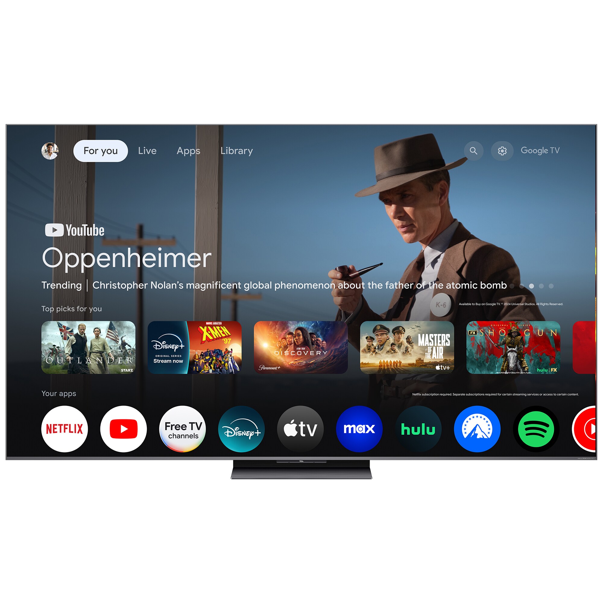 TCL - 65" Class QM8K Series QD-Mini LED 4K UHD Smart Google TV, , hires