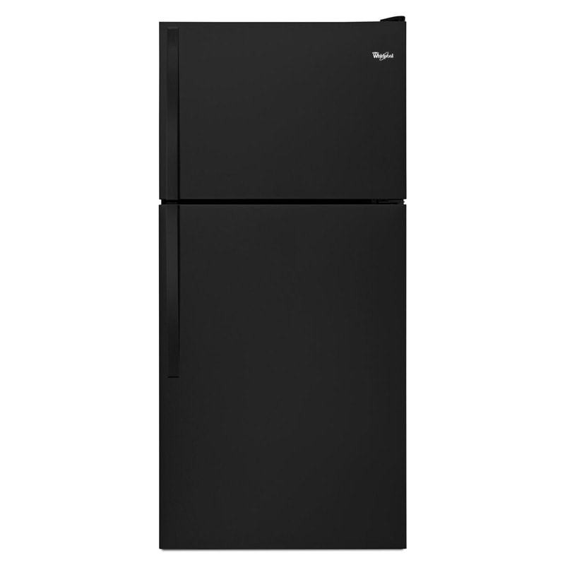 Whirlpool 30 in. 18.2 cu. ft. Top Freezer Refrigerator - Black, Black, hires