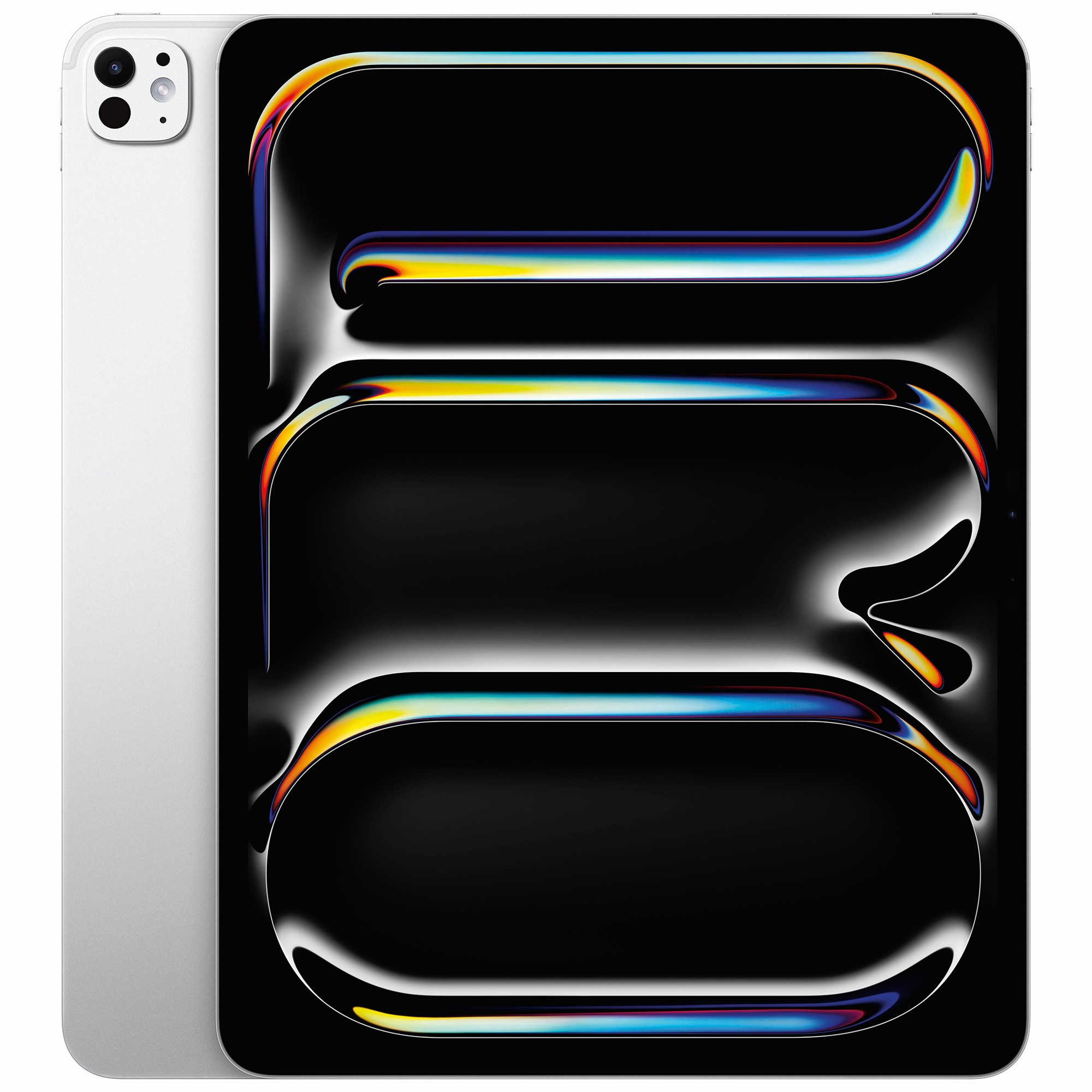 Apple - 13-inch iPad Pro (Latest Model) M4 chip Wi-Fi 256GB with OLED - Silver, Silver, hires
