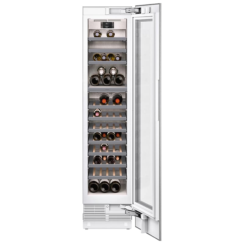 Gaggenau Vario 400 Series 18 in. Built-in Smart Wine Cooler with Glass & Wood Racks, Dual Temperature Zones & 70 Bottle Capacity - Custom Panel Ready, , hires
