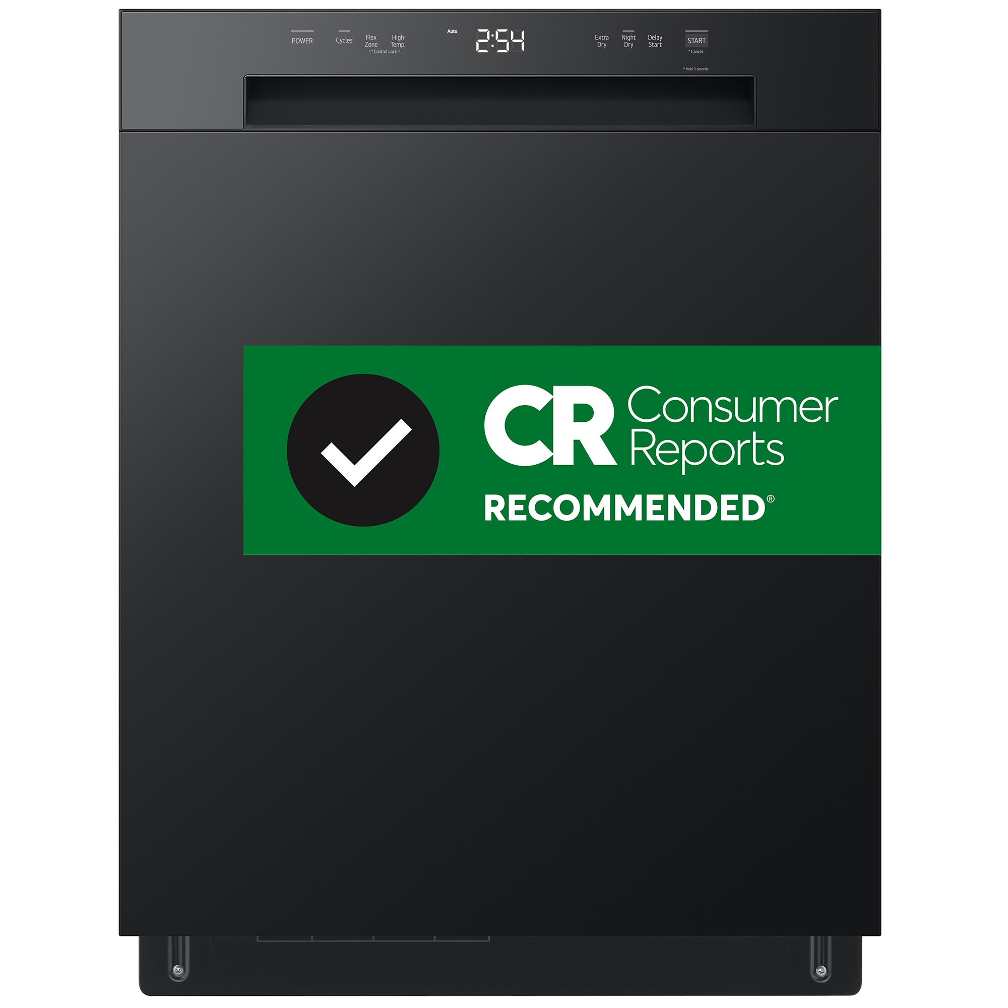 LG 24 in. Front Control Dishwasher with 52 dBa Sound Level, Dynamic Dry & Pocket - Black, Black, hires