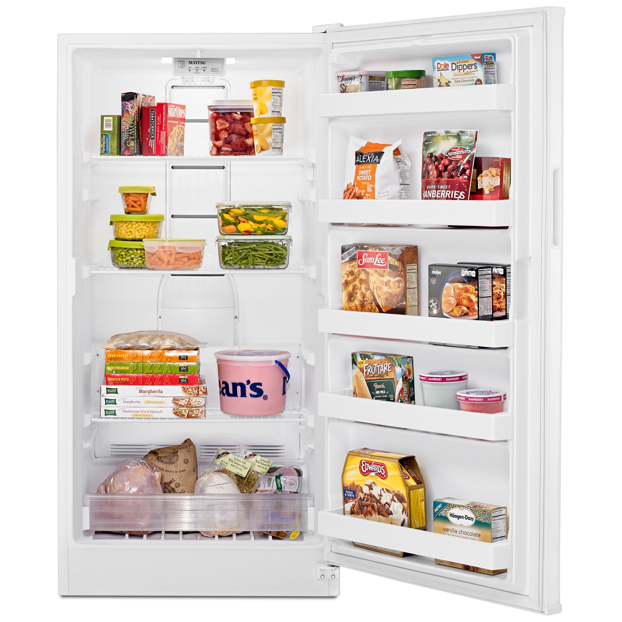 Maytag 30 in. 16.0 cu. ft. Frost Free Upright Freezer with Adjustable Shelves - White, , hires