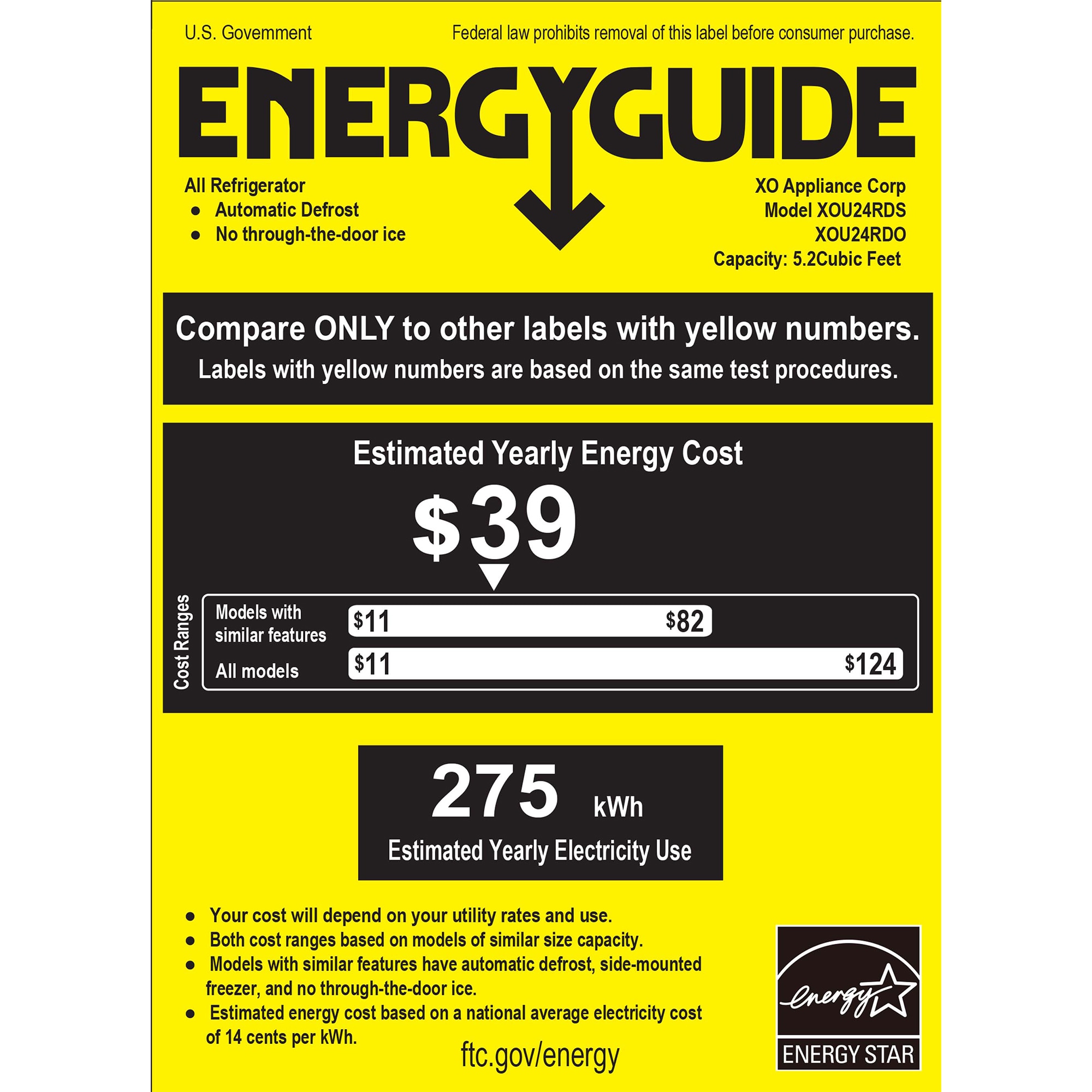 XO 24 in. 5.2 cu. ft. Double Refrigerator Drawers - Stainless Steel, , hires