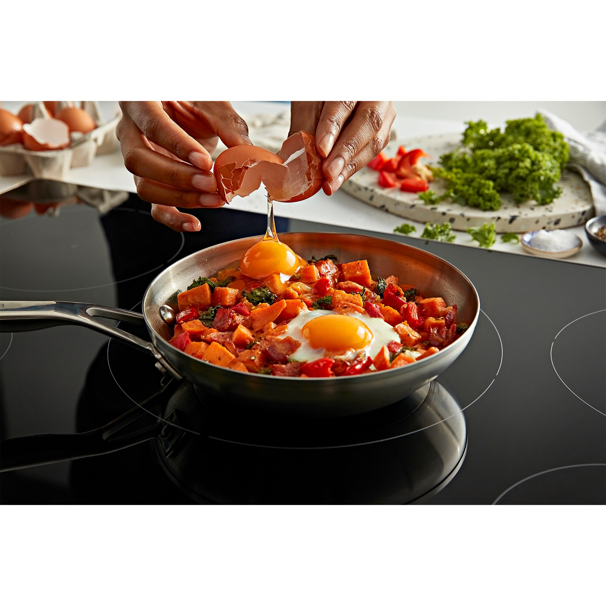 KitchenAid 30 in. 5Burner Induction Cooktop with Simmer & Power Burner