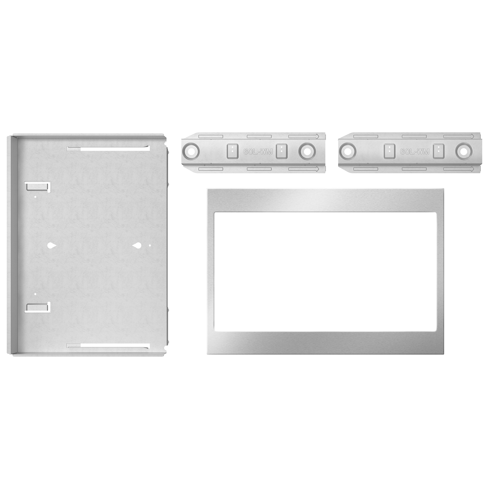 KitchenAid 27 in. Trim Kit for 2.2 cu. ft. Countertop Microwave - Fingerprint Resistant Stainless Steel, , hires