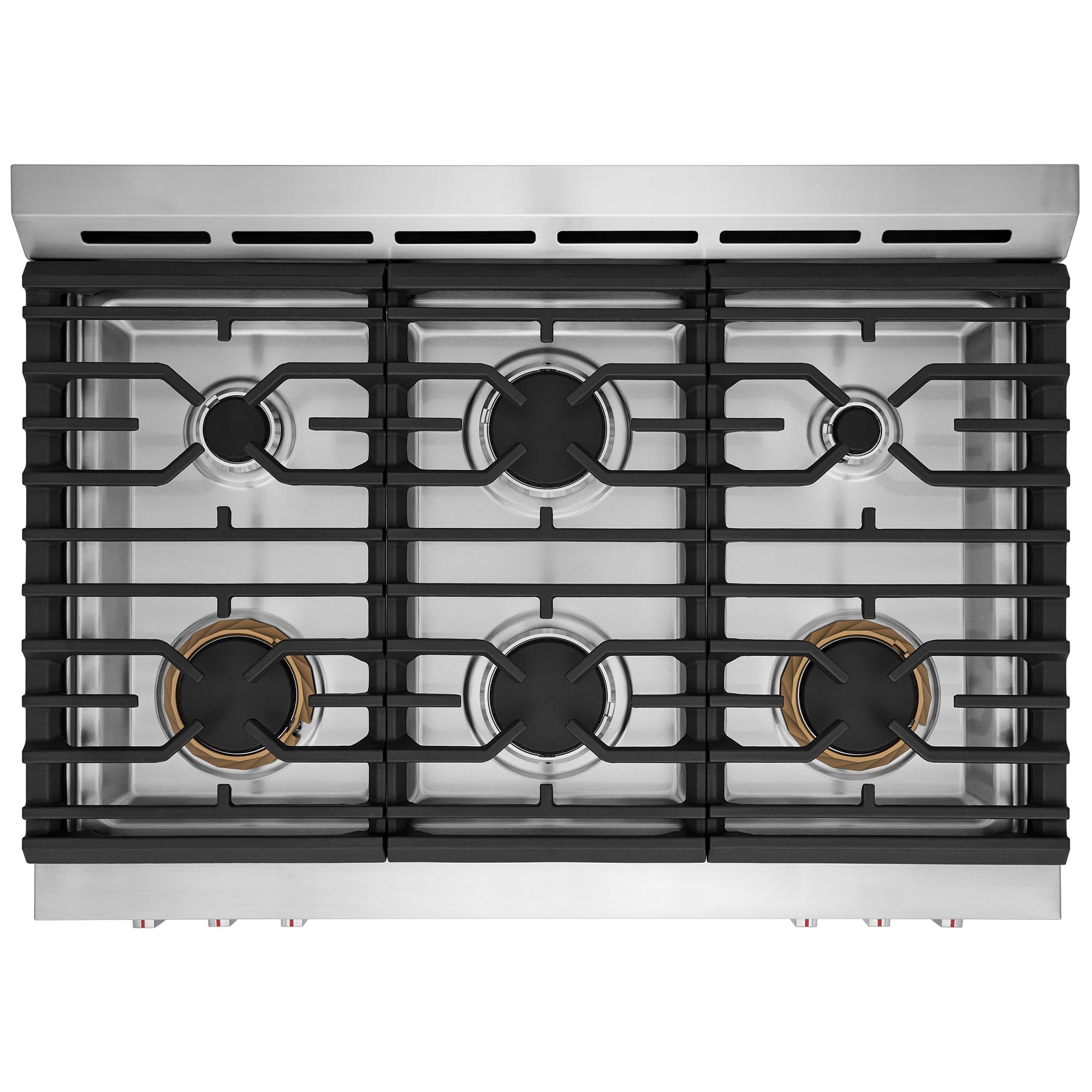 Frigidaire Gallery 36 in. 4.6 cu. ft. Air Fry True European Convection Steam Dual Fuel Range with 6 Sealed Burners - Stainless Steel, , hires