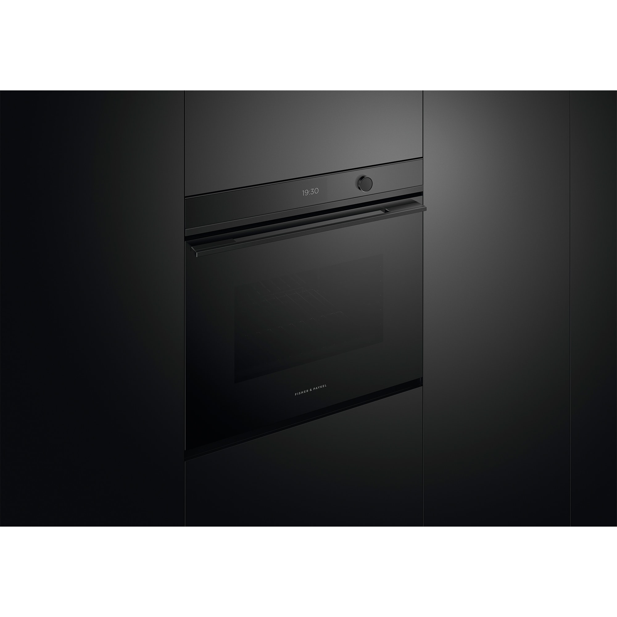 Fisher & Paykel Series 9 30 in. 4.1 cu. ft. Smart Electric Single Wall Oven - Black, , hires
