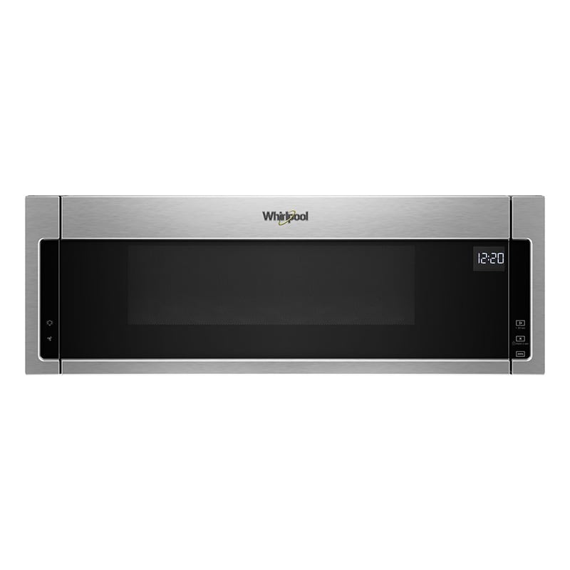 Whirlpool 30 in. 1.1 cu. ft. 1000W Low Profile Over-the-Range Microwave with 400 CFM - Stainless Steel, Stainless Steel, hires