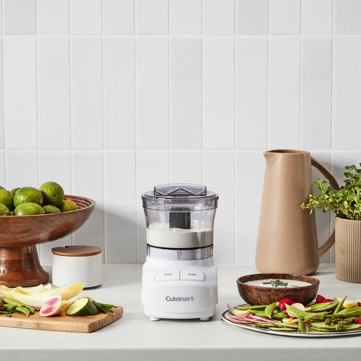 Cuisinart 3 Cup Mini Chopper - White, , hires