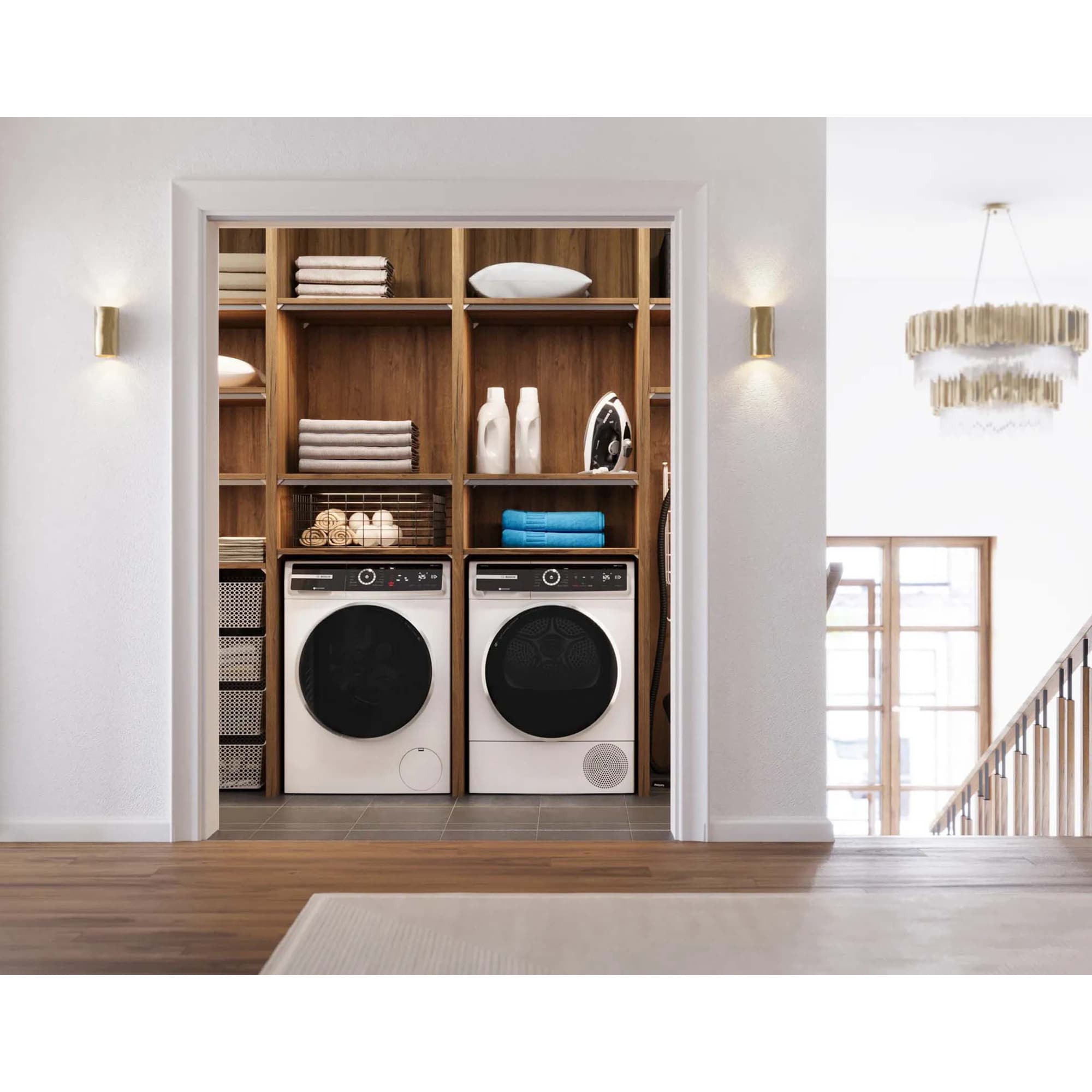 Bosch 500 Series 24 in. 4.0 cu. ft. Smart Stackable Ventless Electric Dryer with Heat Pump, Sensor Dry, Sanitize & Steam Cycle - White, , hires