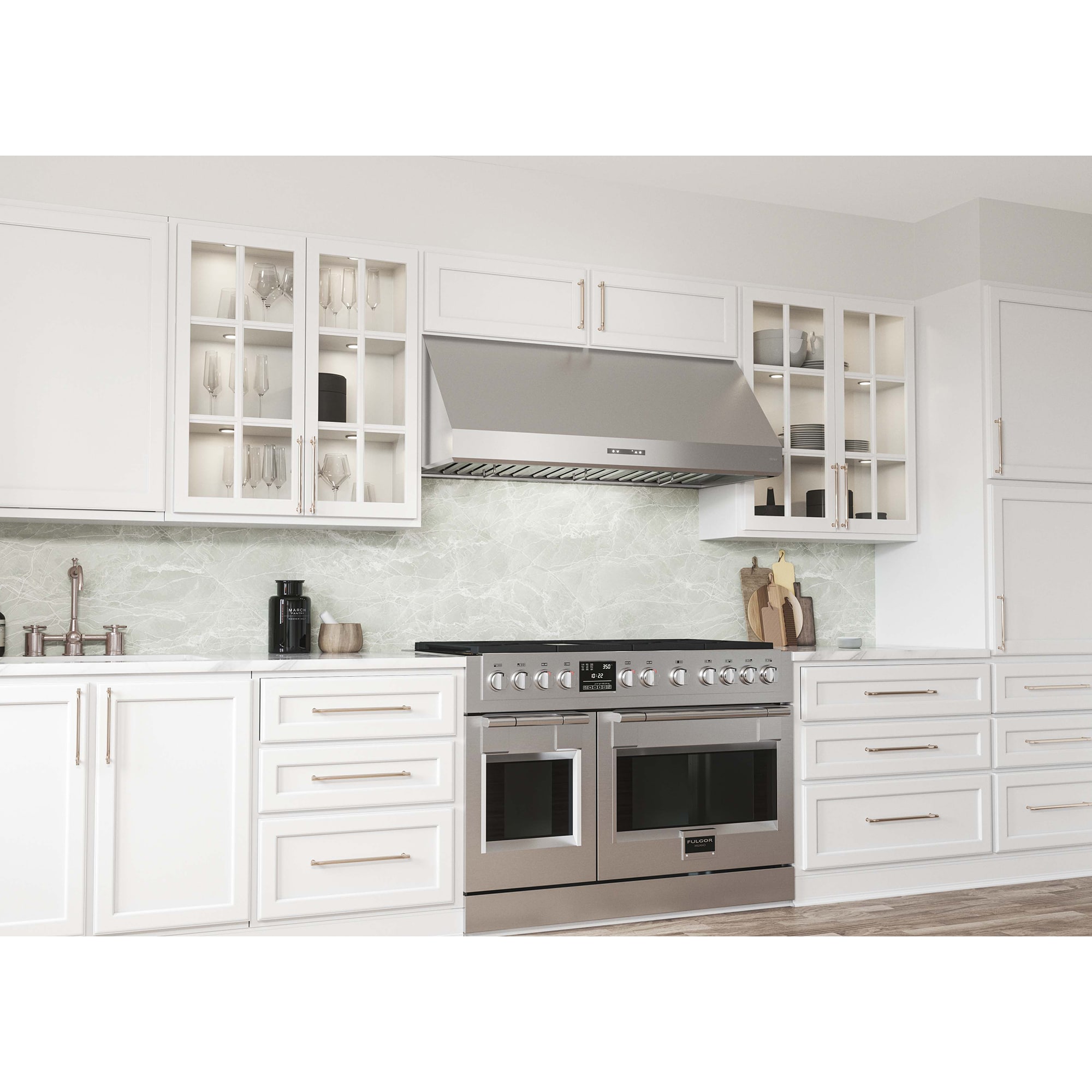Zephyr 30 in. Canopy Pro Style Range Hood with 6 Speed Settings, 700 CFM & 2 LED Lights - Stainless Steel, , hires