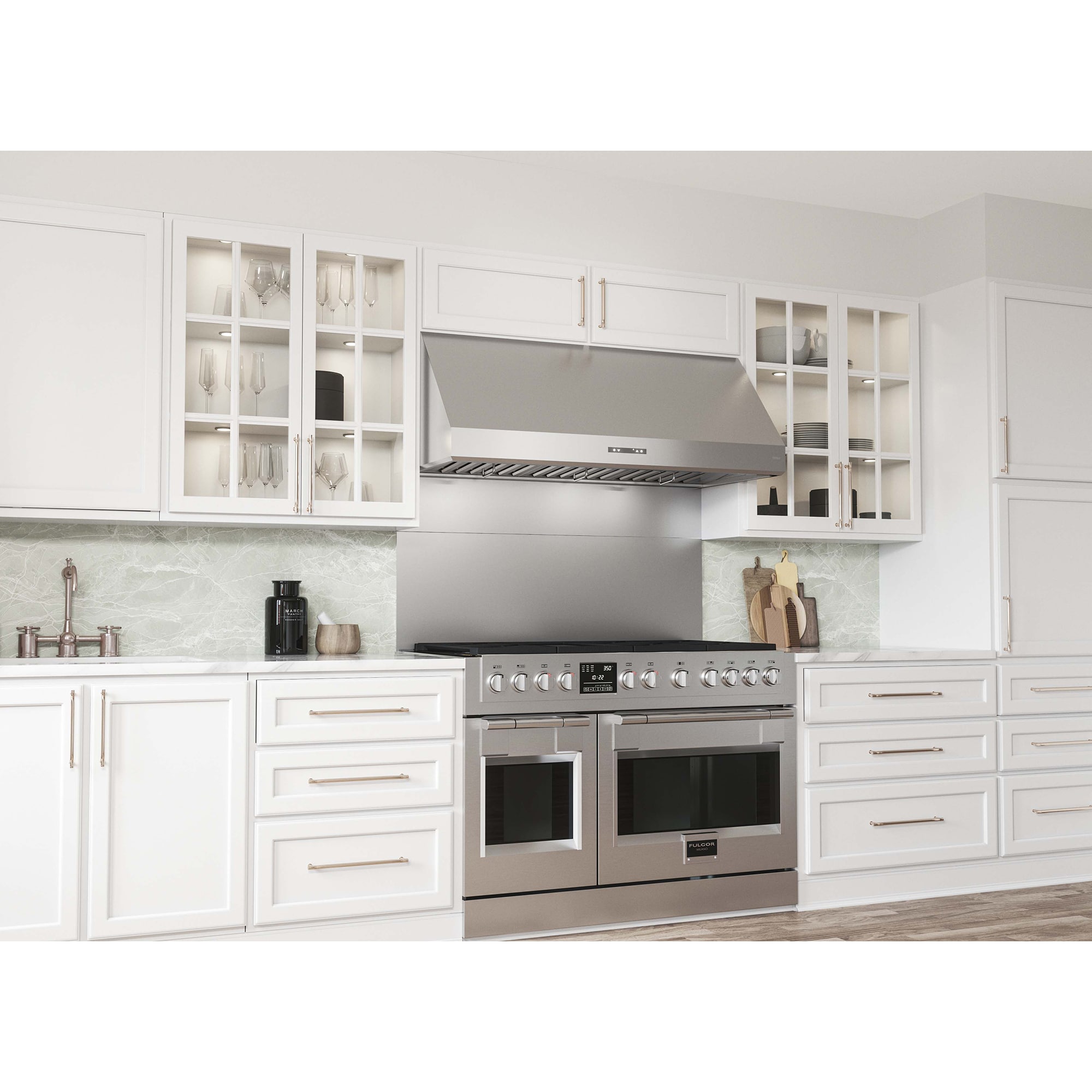 Zephyr 30 in. Canopy Pro Style Range Hood with 6 Speed Settings, 700 CFM & 2 LED Lights - Stainless Steel, , hires