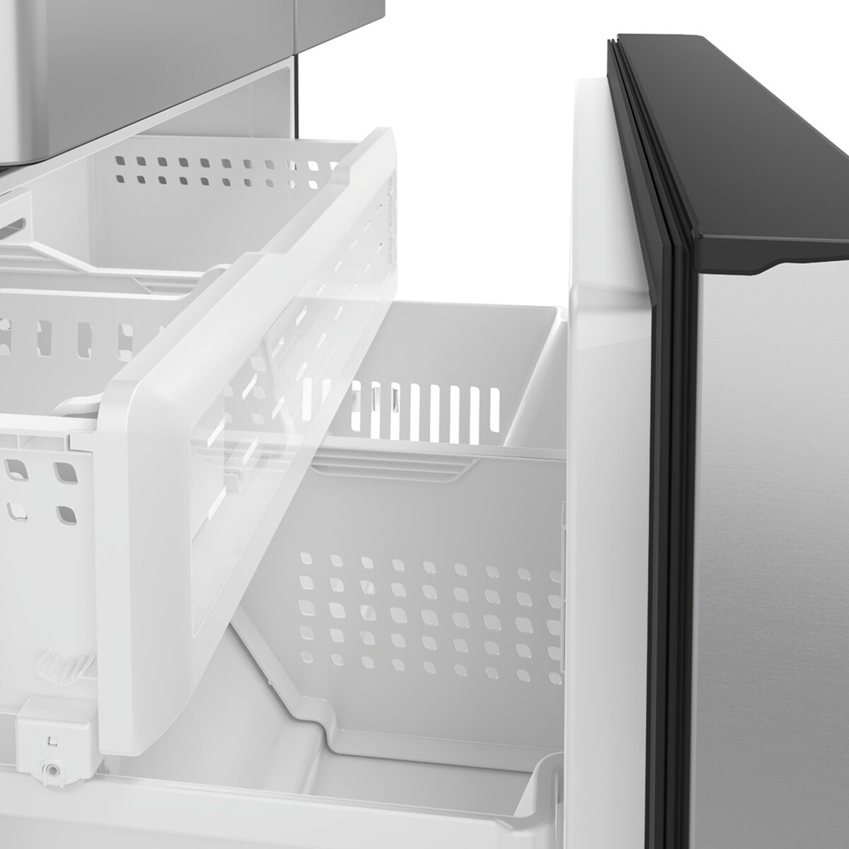 Cafe 36 in. 23.1 cu. ft. Smart Counter Depth French Door Refrigerator with Internal Water Dispenser - Stainless Steel, Stainless Steel, hires