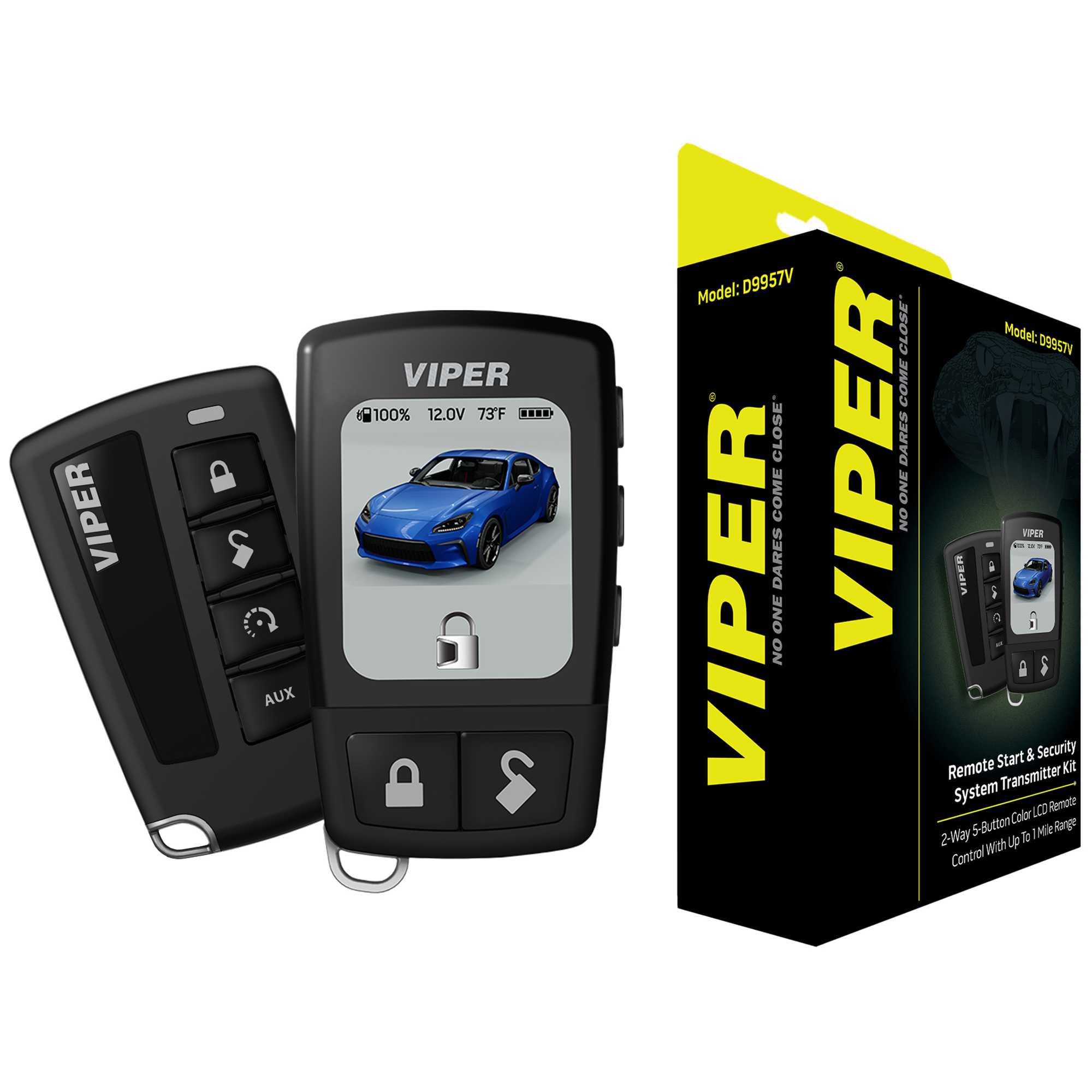 Viper Five-Button 2-Way Color LCD RF Kit Up To 1 Mile Range, Remote Starters & Car Alarms | D9957V | P.C. Richard & Son