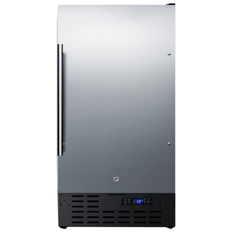 Summit 18 in. 2.7 cu. ft. Built-in Frost Free Compact Upright Freezer with Adjustable Shelves - Stainless Steel, , hires