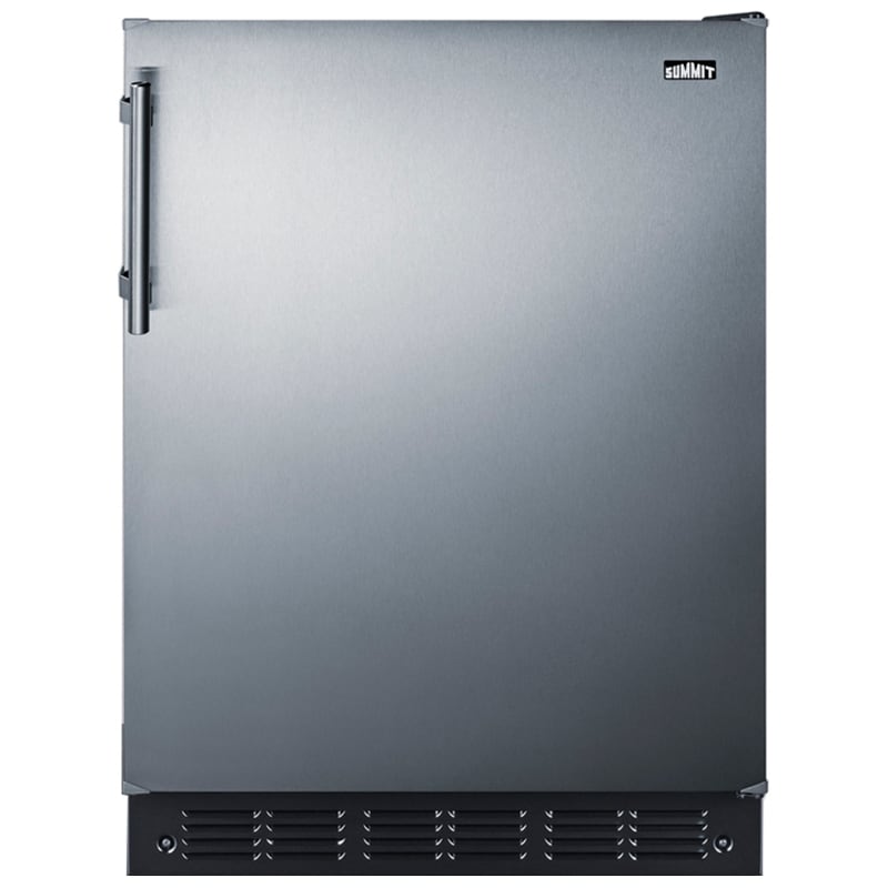 Summit 24 in. 5.3 cu. ft. ADA Compliant Undercounter Refrigerator - Stainless Steel with Black Cabinet, , hires