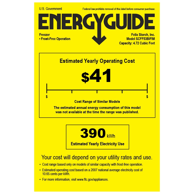 Summit 24 in. 4.7 cu. ft. Built-in Frost Free Compact Upright Freezer with Ice-Maker & Adjustable Shelves - Custom Panel Ready, , hires
