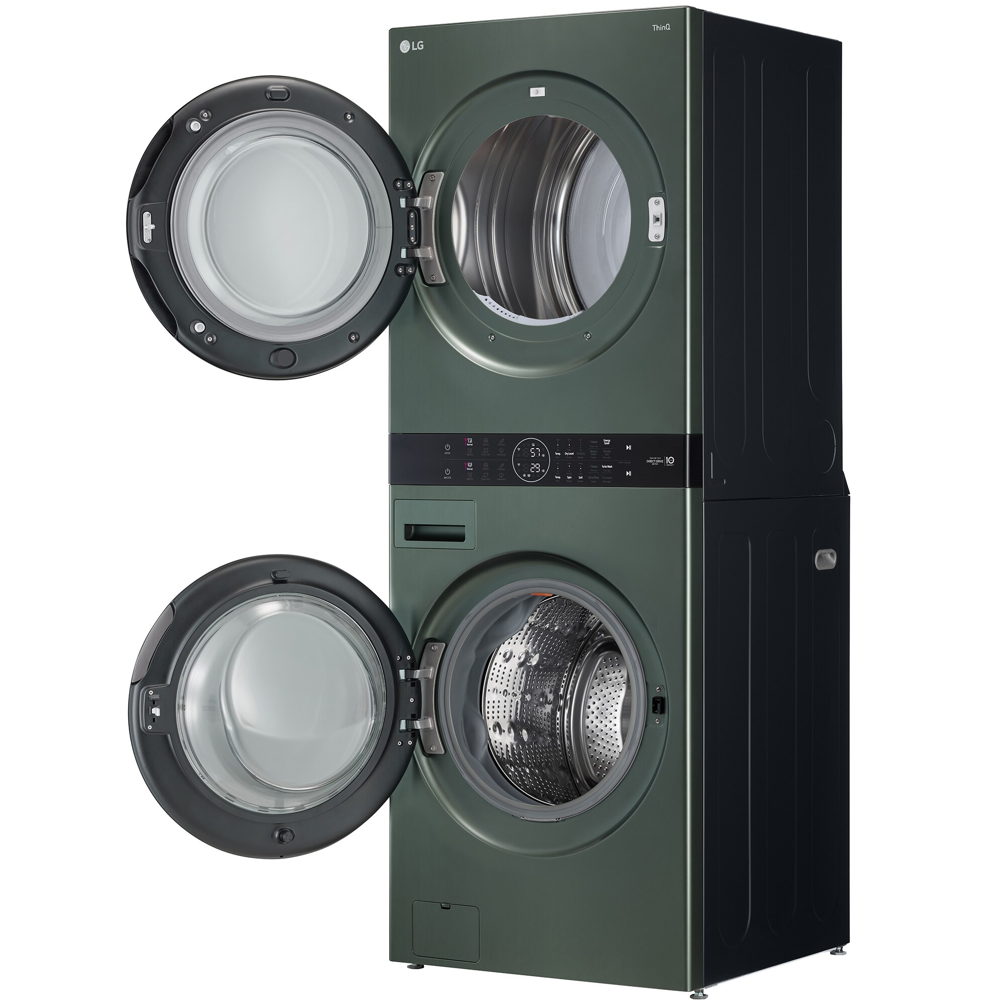 LG 27 in. WashTower with 4.5 cu. ft. Washer with 6 Wash Programs & 7.4 cu. ft. Electric Dryer with 6 Dryer Programs, Sensor Dry & Wrinkle Care - Nature Green, Nature Green, hires