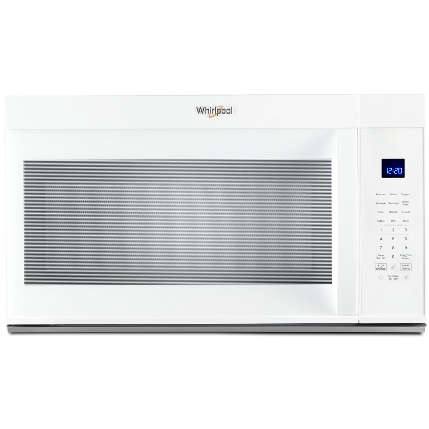Whirlpool 30 in. 1.9 cu. ft. 1000W Over-the-Range Microwave with 300 CFM & Sensor Cooking - White, White, hires