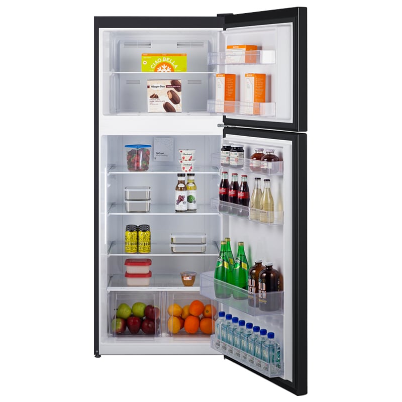 Summit 28 in. 14.3 cu. ft. Counter Depth Top Freezer Refrigerator - Black, Black, hires