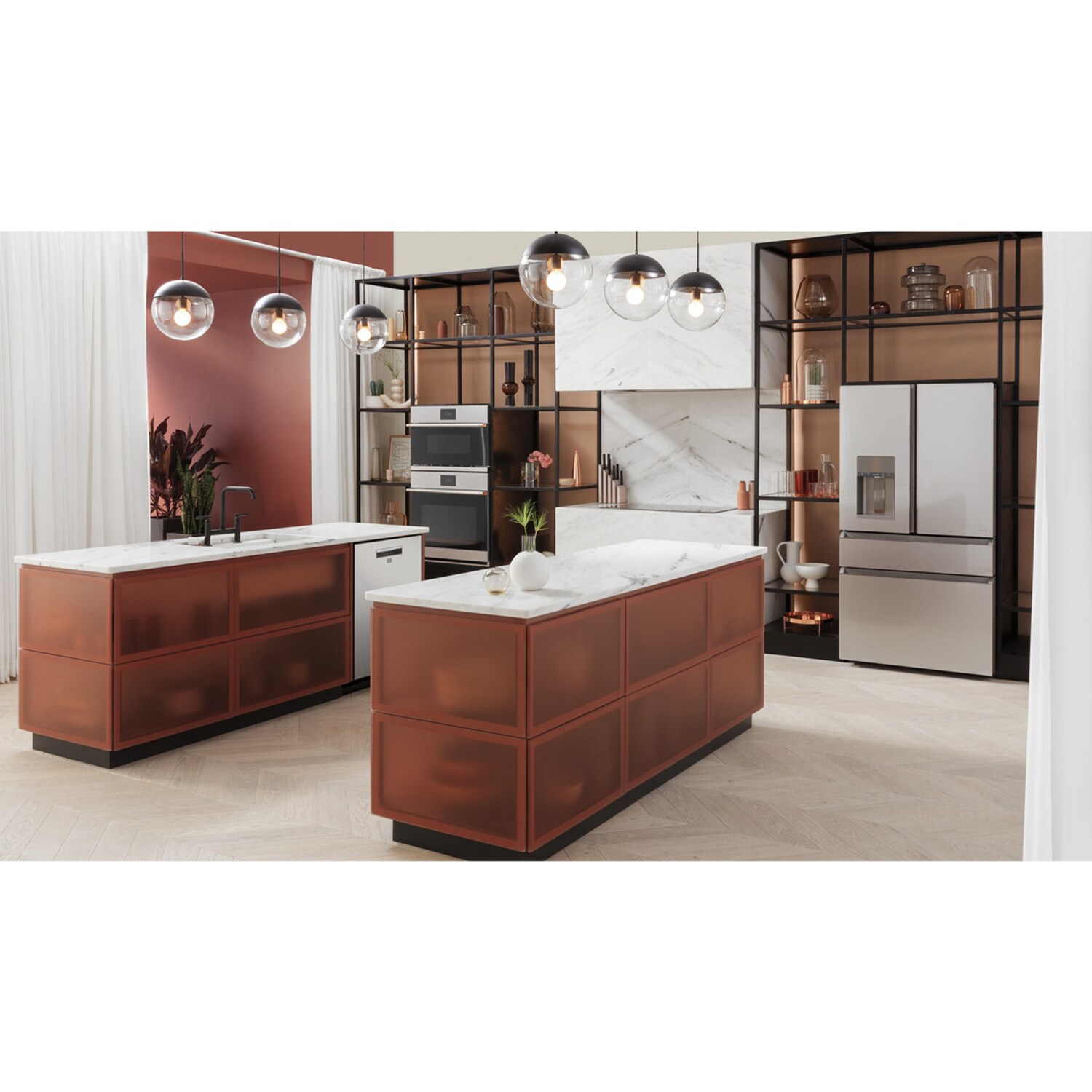 Cafe 30 in. 5 cu. ft. Smart Electric Single Wall Oven with True European Convection - Platinum Glass, Platinum Glass, hires