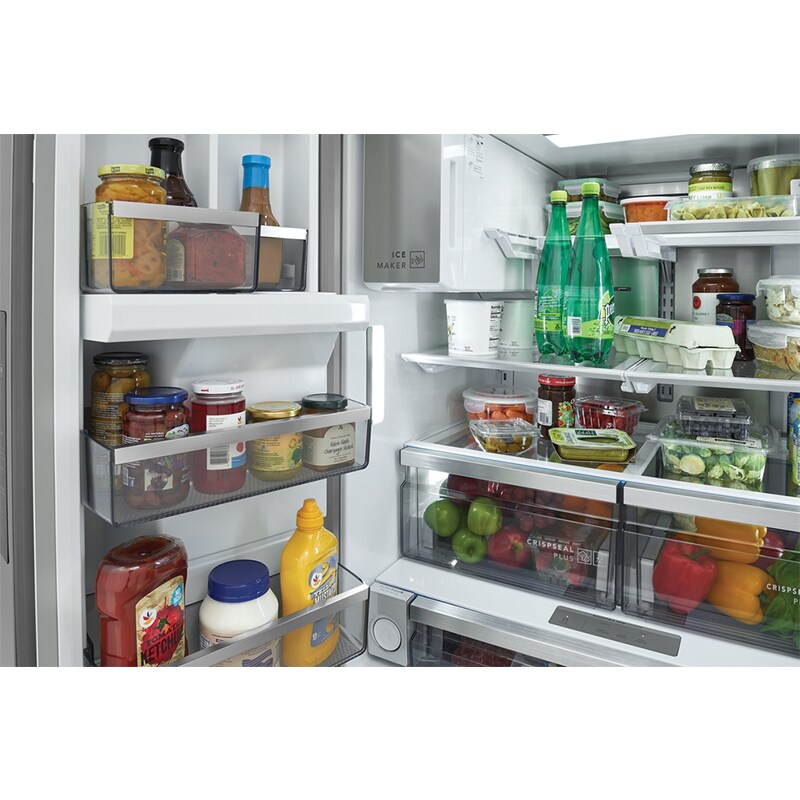 Frigidaire Professional 36 in. 22.6 cu. ft. Counter Depth French Door Refrigerator with Ice & Water Dispenser - Stainless Steel, , hires