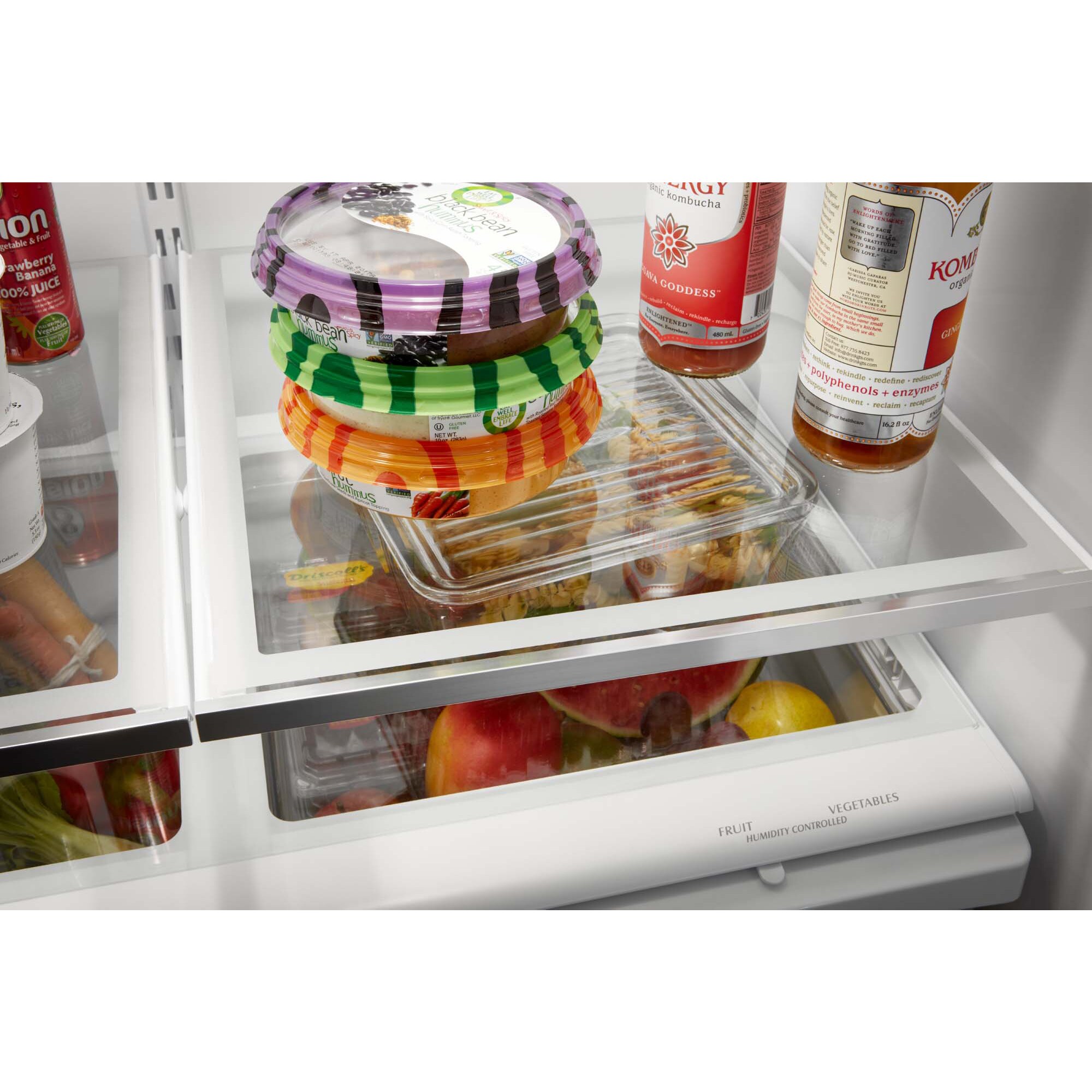 Whirlpool 33 in. 22.1 cu. ft. French Door Refrigerator with Internal Water Dispenser - Fingerprint Resistant Stainless Steel, Fingerprint Resistant Stainless, hires