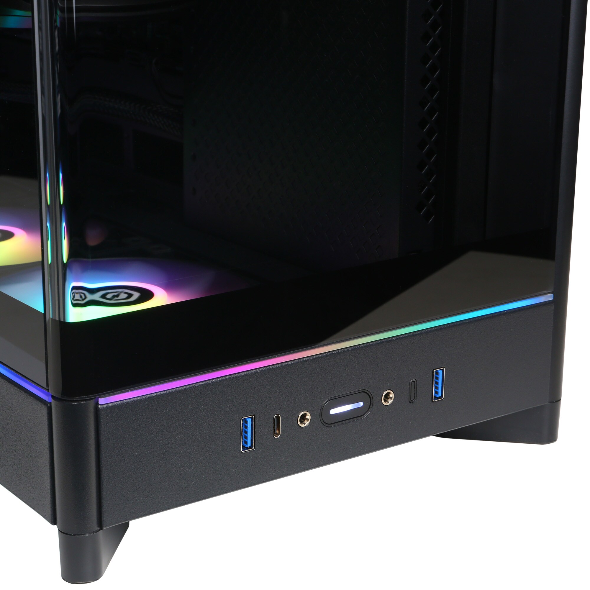 CyberPowerPC Gaming Desktop with AMD Ryzen 9 9950X, 4.3GHz, 16-Core CPU, NVIDIA GeForce RTX 5080, 16GB VRAM GPU, 64 GB RAM, 4 TB SSD & Windows 11 Home - Black, , hires