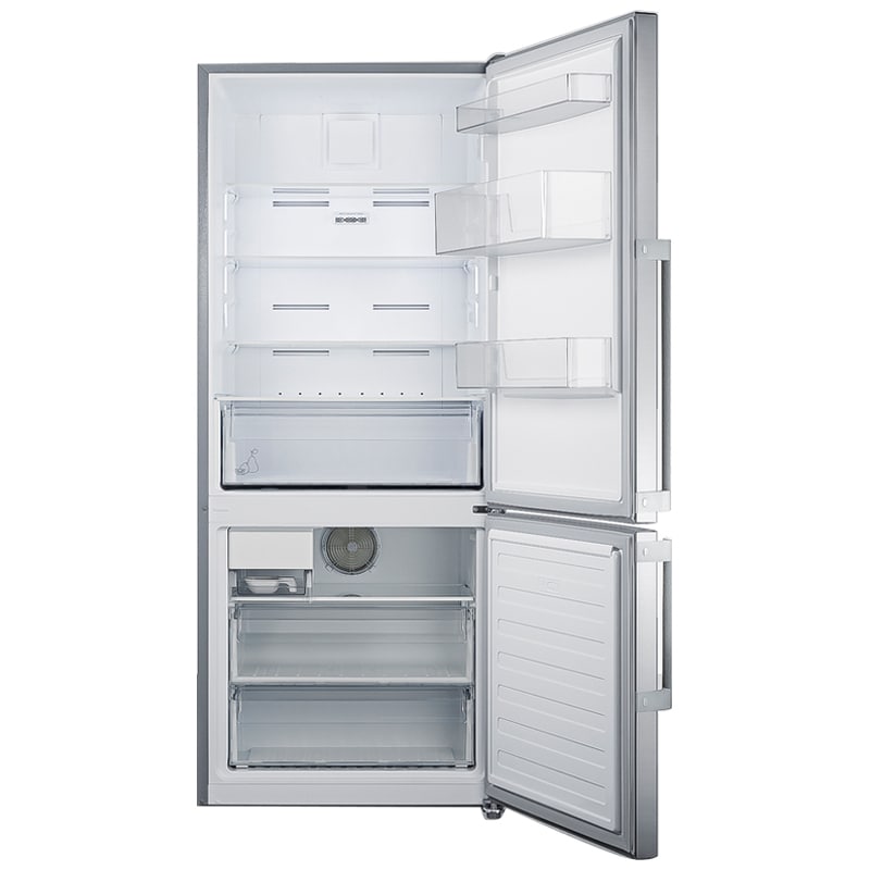 Summit Thin Line Series 28 in. 13.8 cu. ft. Counter Depth Bottom Freezer Refrigerator with Ice Maker - Stainless Steel, , hires