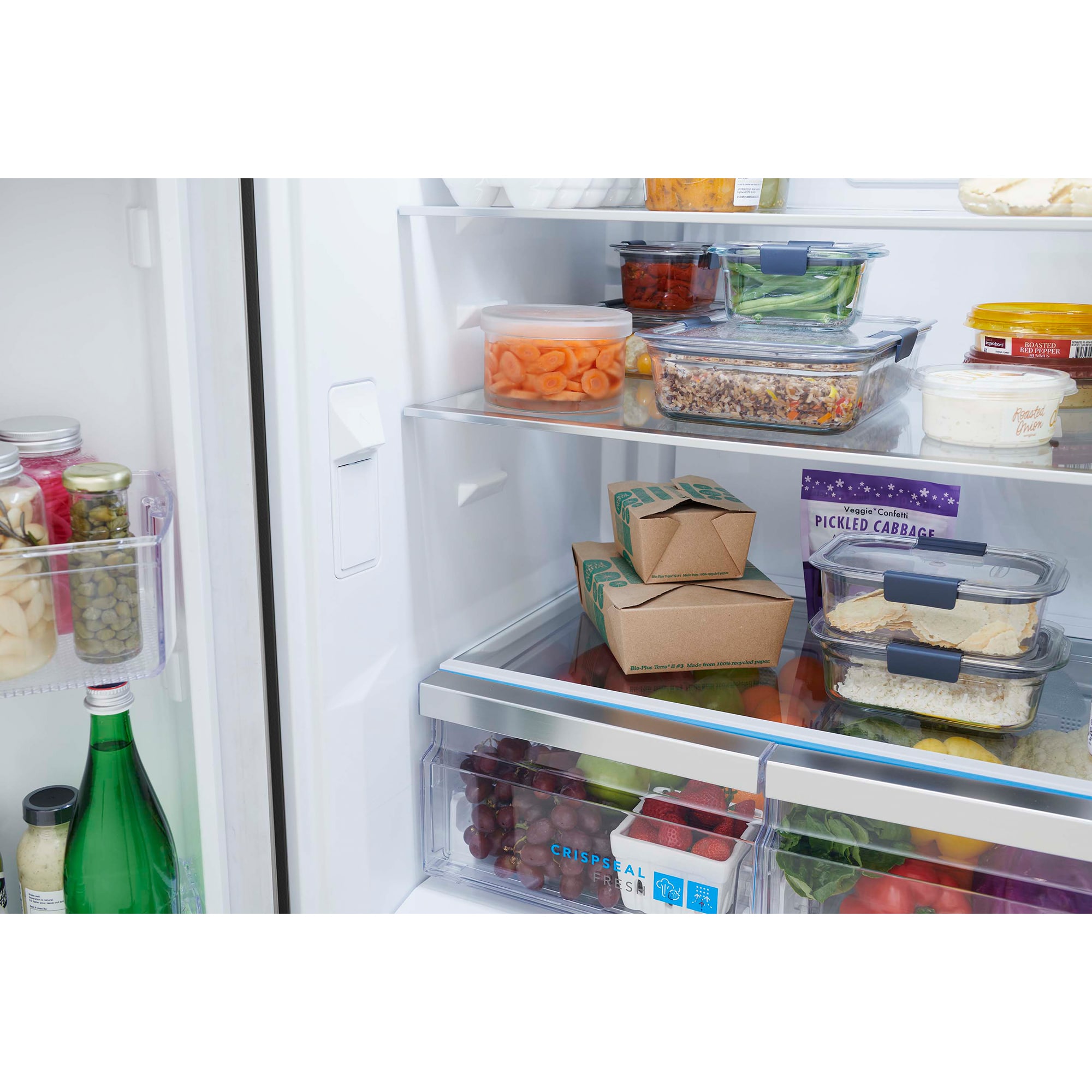 Frigidaire Gallery 30 in. 20 cu. ft. French Door Refrigerator with Internal Water Dispenser - Stainless Steel, , hires