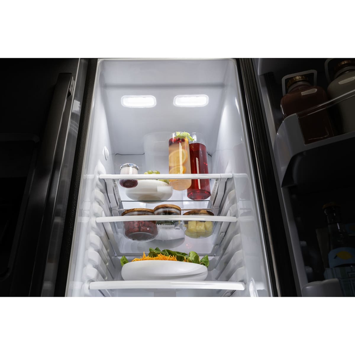 GE Profile 36 in. 25.3 cu. ft. Side by Side Refrigerator with Ice & Water Dispenser - Fingerprint Resistant Stainless, , hires