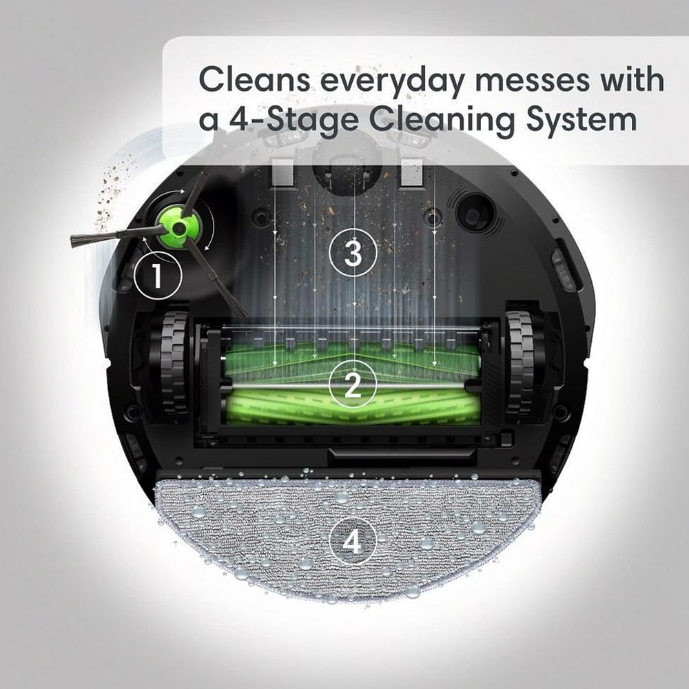 iRobot Roomba Combo i5+ Wi-Fi Connected Auto-Empty Robotic Vacuum/Mop Combo with Voice-Control & Cleaning Station, , hires