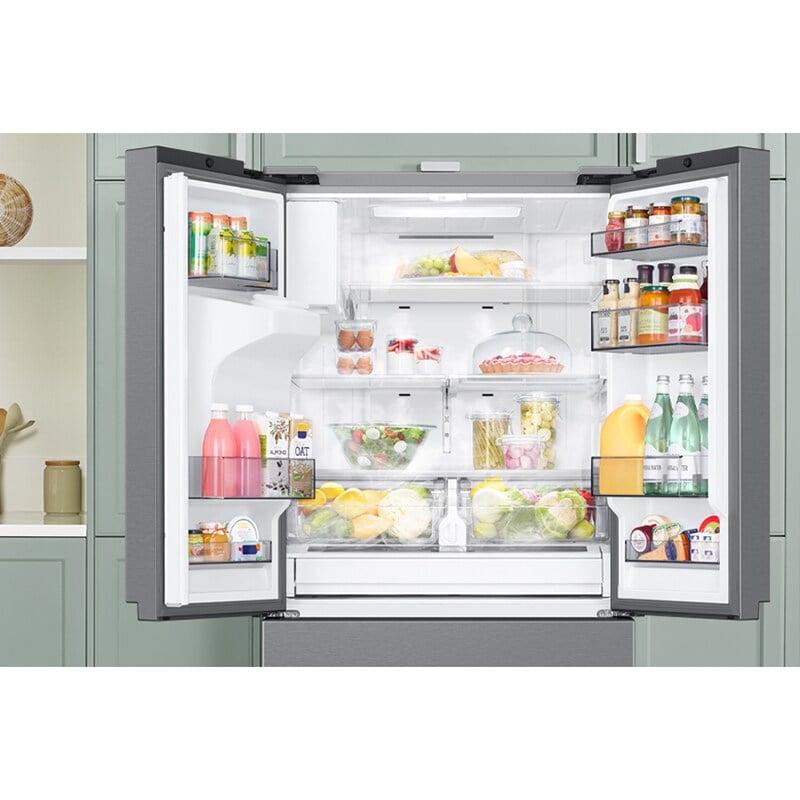 Samsung 36 in. 25.5 cu. ft. Smart Counter Depth French Door Refrigerator with Ice & Water Dispenser - Stainless Steel, , hires