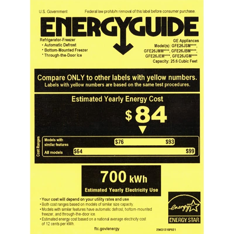 GE 36 in. 25.6 cu. ft. French Door Refrigerator with Ice & Water Dispenser - Black, Black, hires