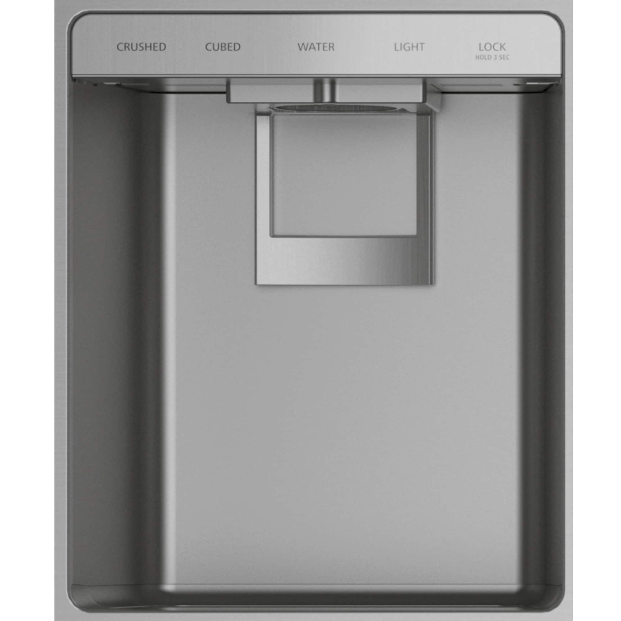 Monogram 36 in. 21.6 cu. ft. Built-In Smart Counter Depth Side by Side Refrigerator with Ice & Water Dispenser - Stainless Steel, , hires