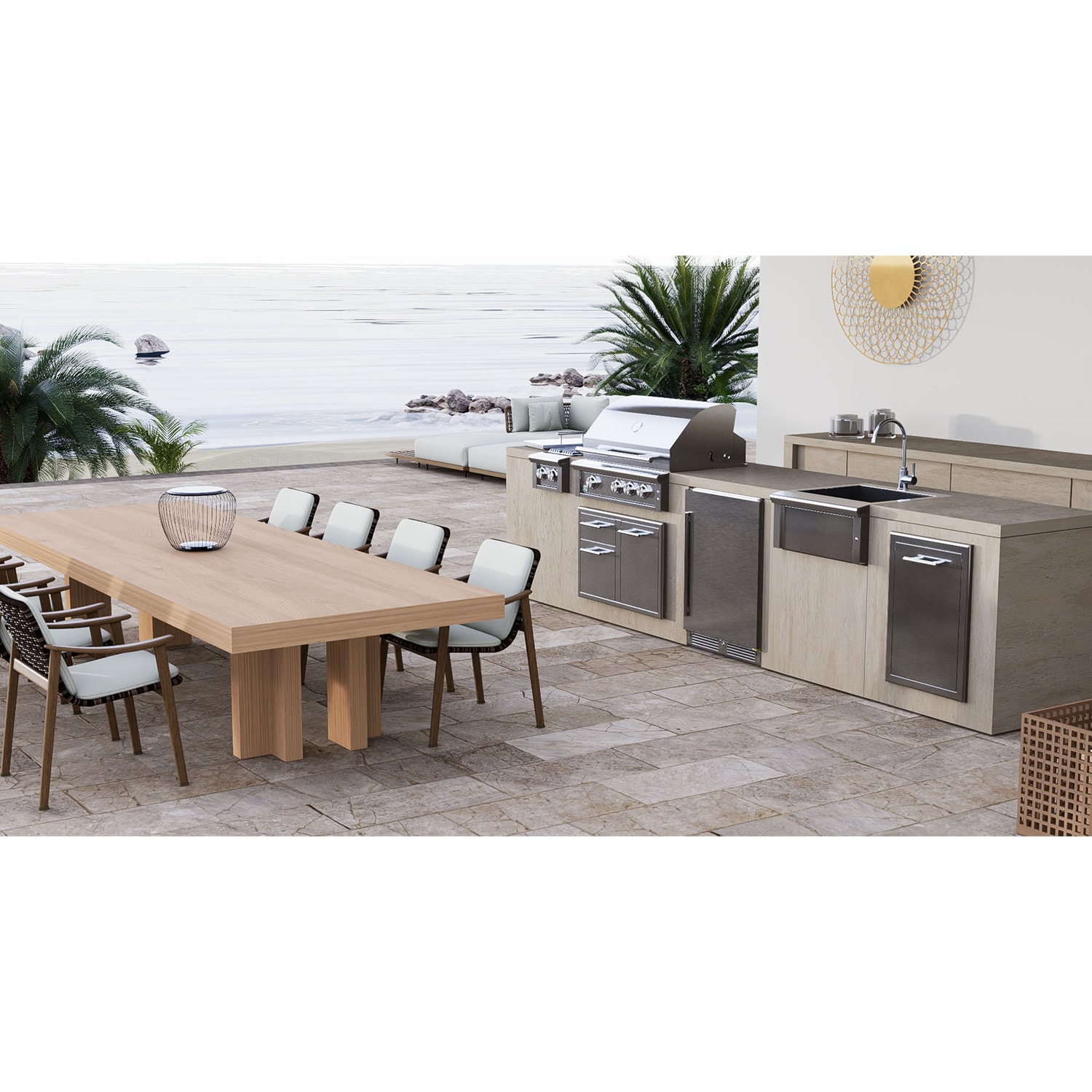 XO 30 in. 2-Burners Built-In/Freestanding Natural Gas Grill with Rotisserie & Sear Burner - Stainless Steel, , hires