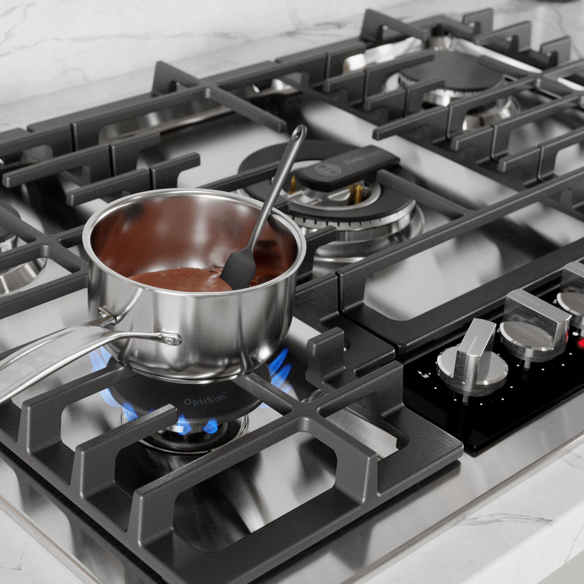 Bosch Benchmark 30 in. 5-Burner Natural Gas Cooktop with Simmer Burner