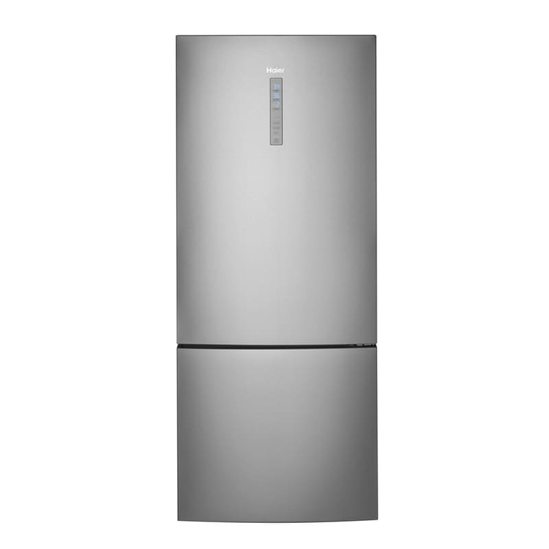 Haier 28 in. 15 cu. ft. Counter Depth Bottom Freezer Refrigerator - Stainless Steel, , hires